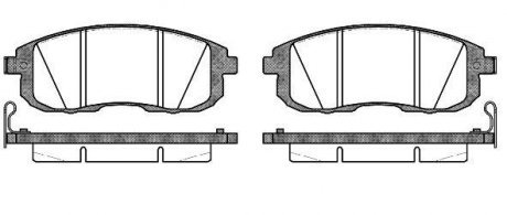 Гальмівні колодки перед. Cube/Juke/Latitude/SX4/Teana (06-21) WOKING P393314