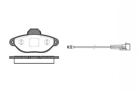 Колодки тормозные дисковые, FIAT Panda (169) 1.4, 350 A1.000, 10- WOKING P5143.01