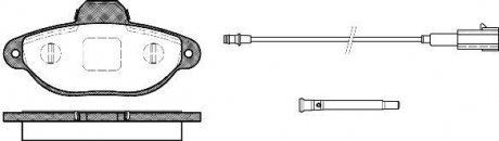 Колодки тормозные дисковые передние Fiat 500 1.2 07-,Fiat 500 c 1.2 09-,Fiat Fio WOKING P514321