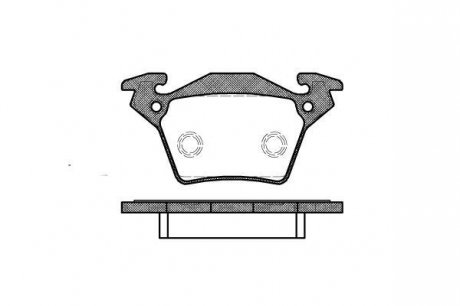 Колодки тормозные дисковые, задние, CDI (тип BOSCH) WOKING P6173.00