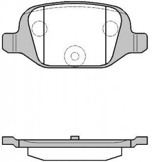 Колодки гальмівні задні дискові Citroen Nemo 1.4 08-,Citroen Nemo 1.4 09- (P62 WOKING P627300