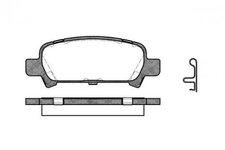 Колодки гальмівні задні дискові Subaru Forester (sg) 2.0 02-,Subaru Forester (WOKING P629302