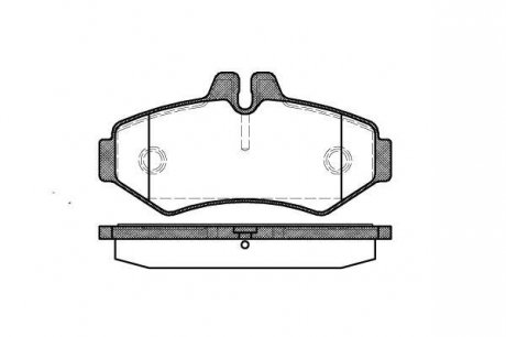 Колодки тормозные дисковые, задние, 98-06 (тип BOSCH) WOKING P6333.00