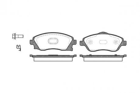 Тормозные колодки перед Combo/Meriva 00-12 WOKING P6743.12