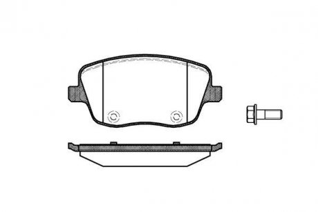 Гальмівні колодки перед. VW Polo 02-/Skoda Fabia 99-14 (TRW) WOKING P6753.00