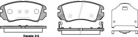 Гальмівні колодки перед KIA Magentis/HYUNDAI SONATA/TUCSON 2.0 - 2.7 05- WOKING P853322