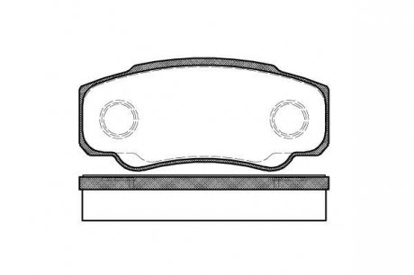 Колодки дискові гальмові, задні, 02-06 WOKING P8613.00