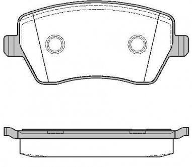 Гальмівні колодки перед Kangoo/Logan 08-/Duster 10- (TRW) WOKING P8873.00