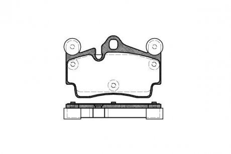 Гальмівні колодки зад. Audi Q7/Touareg/Cayenne (Brembo) (112,2x73,2x16,2) WOKING P896300