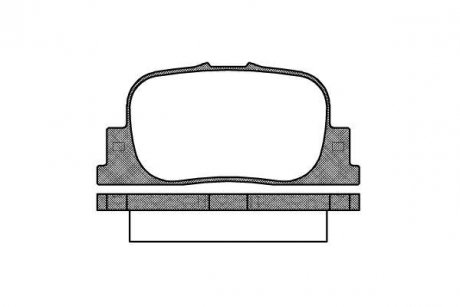 Гальмівні колодки задн. Prius/Avalon/Mark/Camry 96-09 WOKING P901300