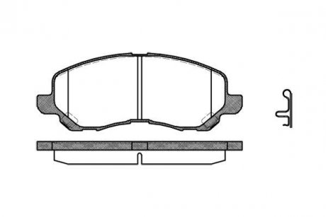 Гальмівні колодки перед. Lancer VIII/Outlander II/Peugeot 4008 1.5-2.4 06- WOKING P904312