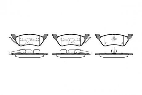 Колодки тормозные дисковые задние Dodge Caravan 2.4 00-07,Dodge Caravan 3.3 00-0 WOKING P911300