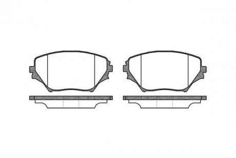 Гальмівні колодки перед. Toyota RAV4 94-05 (sumitomo) WOKING P9133.00