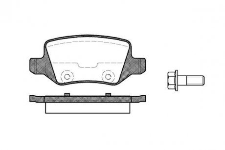 Гальмівні колодки зад. MB A-class (W168/W169) 97-12 (TRW) WOKING P918300