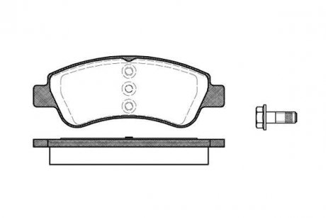 Колодки тормозные дисковые передние Citroen C4 cactus 1.2 14-,Citroen C4 cactus WOKING P940320