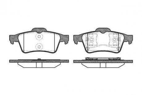 Тормозные колодки зад. C-MAX/VECTRA/LAGUNA/LEON /IBIZA/C30/C70/V40/PRIMERA 1.6-2.8 04- WOKING P9423.00