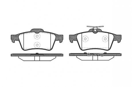 Колодки тормозные дисковые, задние WOKING P9423.20