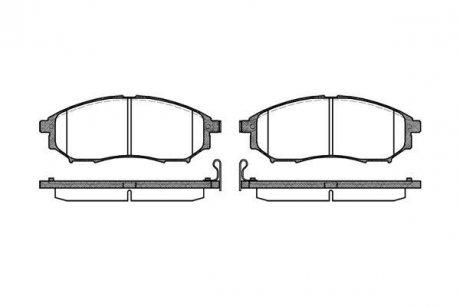 Колодки тормозные дисковые передние Infiniti Ex 2.5 07-,Infiniti Ex 3.0 07- (P95 WOKING P952314