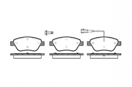 Гальмівні колодки перед. NEMO/STILO/STILO/STILO/IBIZA/OCTAVIA/GOLF/TT 1.0-2.5 04- (Bosch) (122.8x53 WOKING P9583.01