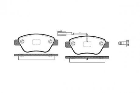 Гальмівні колодки перед. FIAT 500/PUNTO/QUBO/SKODA SUPERB/CITROËN NEMO 0.9-1.8 07- WOKING P958311