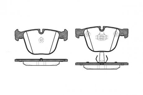 Колодки гальмівні задні дискові Bmw 1 3.0 07-13,Bmw 3 4.0 05-11,Bmw 3 4.0 05-1 WOKING P992300