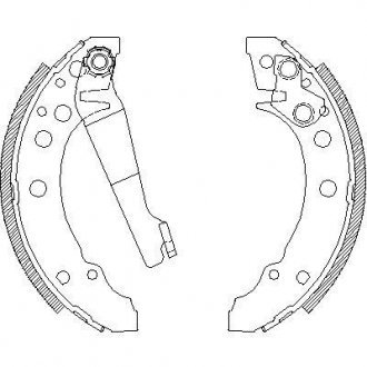 Тормозные колодки зад. Golf I/II/Passat/Polo/Audi 80 >01 (ATE) WOKING Z4045.00