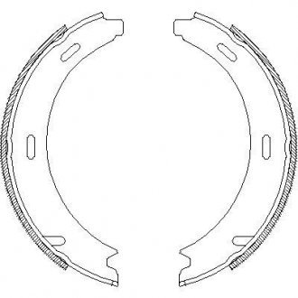 Колодки гальмівні задні барабанні Mercedes-benz A-class (w169) 1.5 04-12,Merce WOKING Z409301