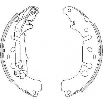 Колодки задние, (бараб.) 08- WOKING Z4192.00