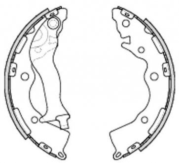 Гальмівні колодки задн. Accent/Rio 1.4-1.6 05-21 WOKING Z4234.00