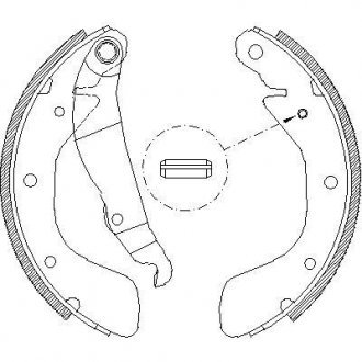 Гальмівні колодки задн. Astra/Combo/Corsa/Lanos (82-12) WOKING Z4398.00