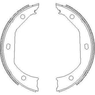 Колодки ручного тормоза BMW 3(E46,E90-92) 00-13/5(E39) 95-04/X1(E84) 09-15 (ATE) WOKING Z4716.00