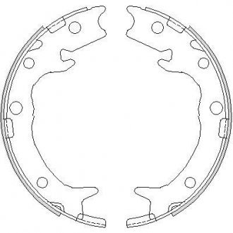 Колодки гальмівні задні барабанні Honda Accord vii 2.0 03-12,Honda Accord vii WOKING Z473700