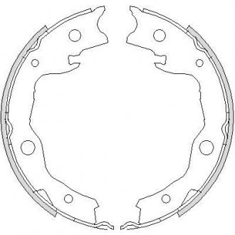 Гальмівні колодки задн. Leaf/Tiida/Pulsar/Sentra/Juke/Cube/Qashqai/XTrail/RAV 4/Koleos 07- WOKING Z475200