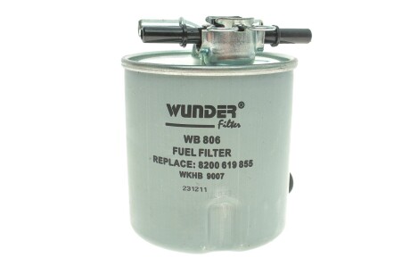 Фільтр паливний WUNDER FILTER WB 806