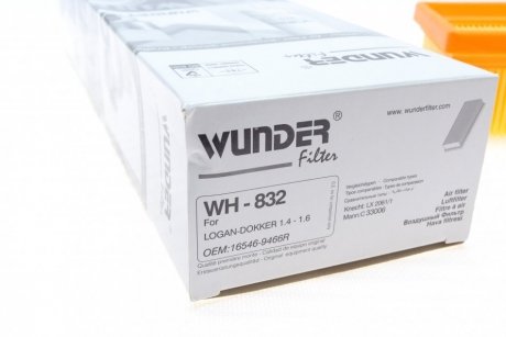 Фильтр воздушный WUNDER FILTER WH 832