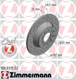 Диск гальмівний SPORT Z ZIMMERMANN 100.3315.52