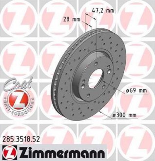 Диск гальмівний SPORT Z ZIMMERMANN 285351852